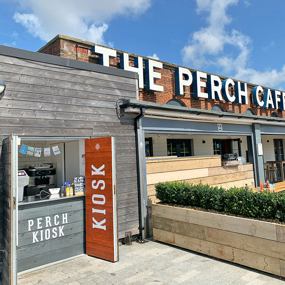 Kiosk at Perch in Princes Park serving takeaway food and drinks